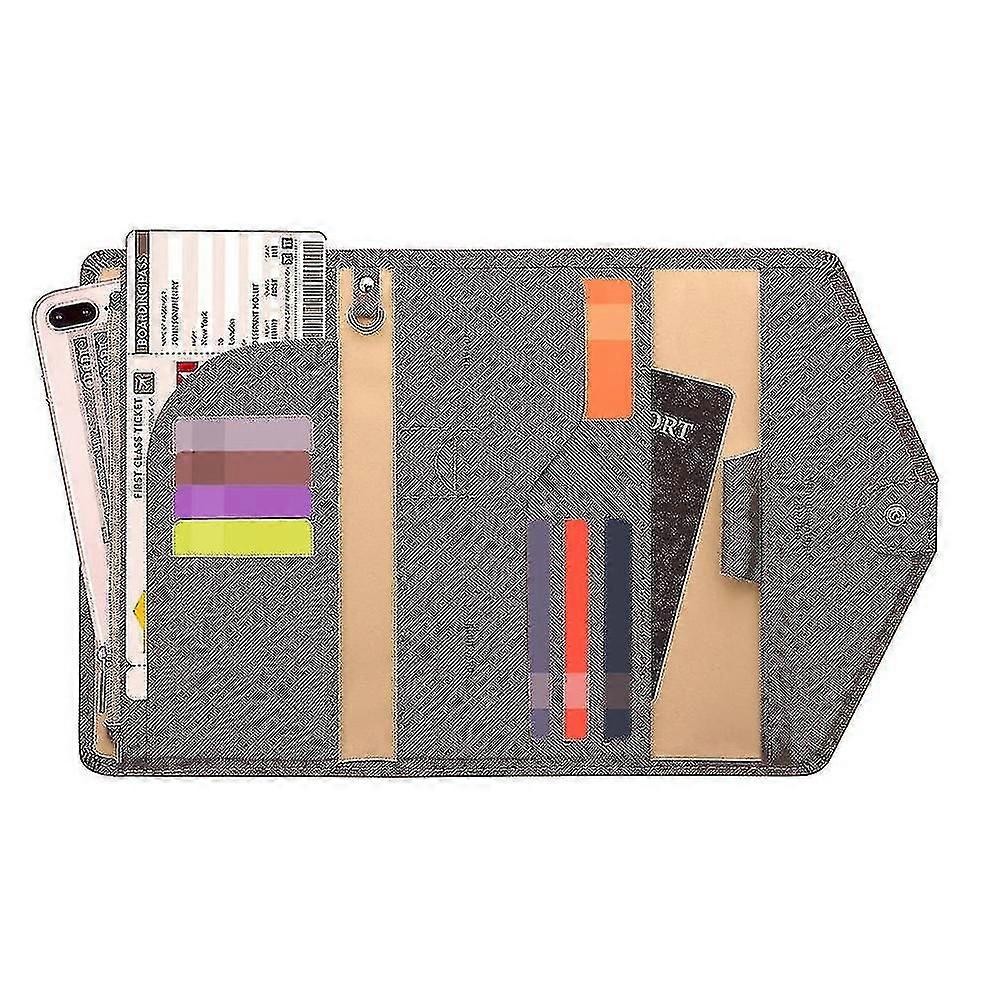 ReisepassHalter Reise Wallet Rfid Block Mehrzweck-Pass-Abdeckung