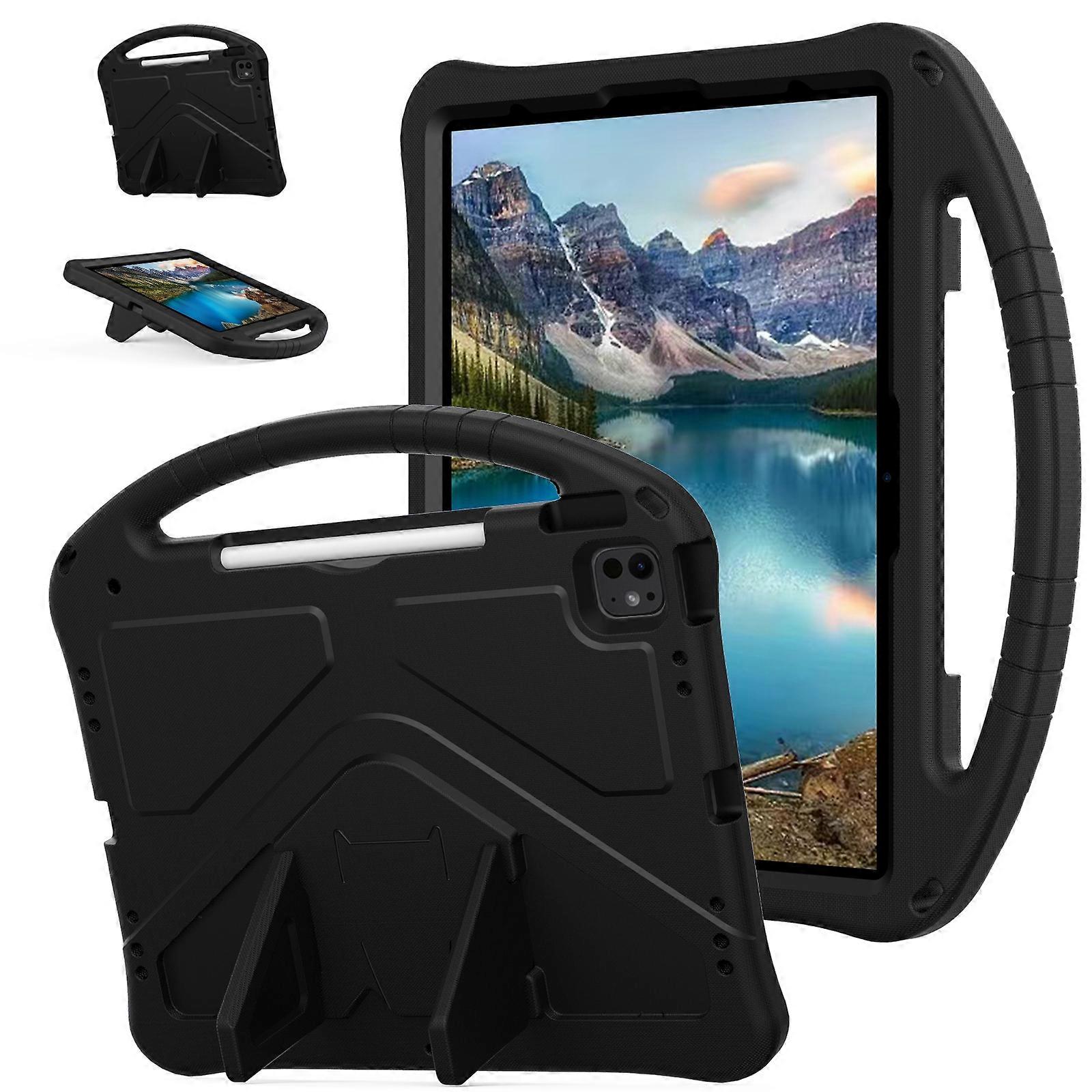 iPad Pro 13 2024용 홀더가 있는 EVA 충격 방지 태블릿 케이스