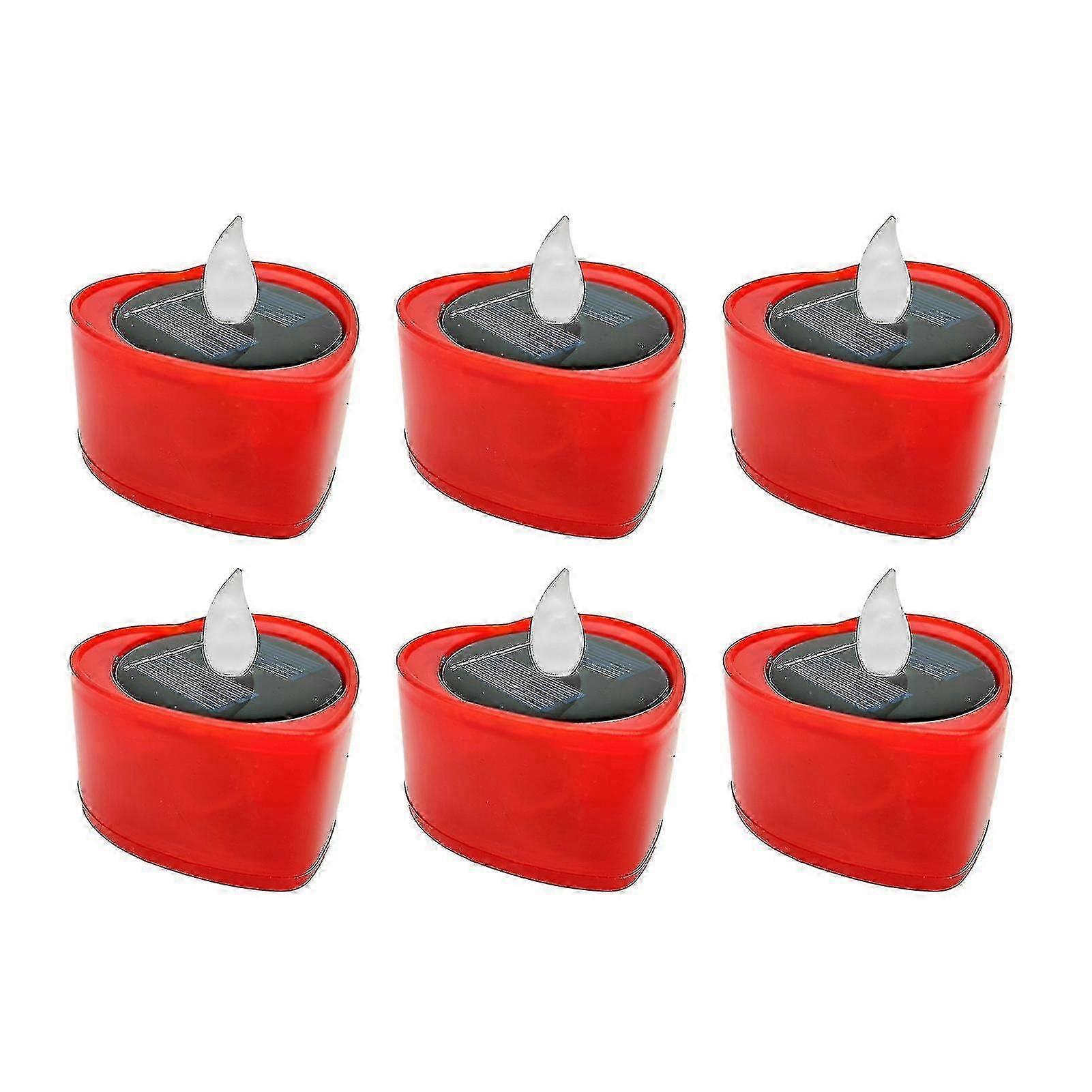 6pcs/set Attractive Candle Light Decor Compact Led Elegant