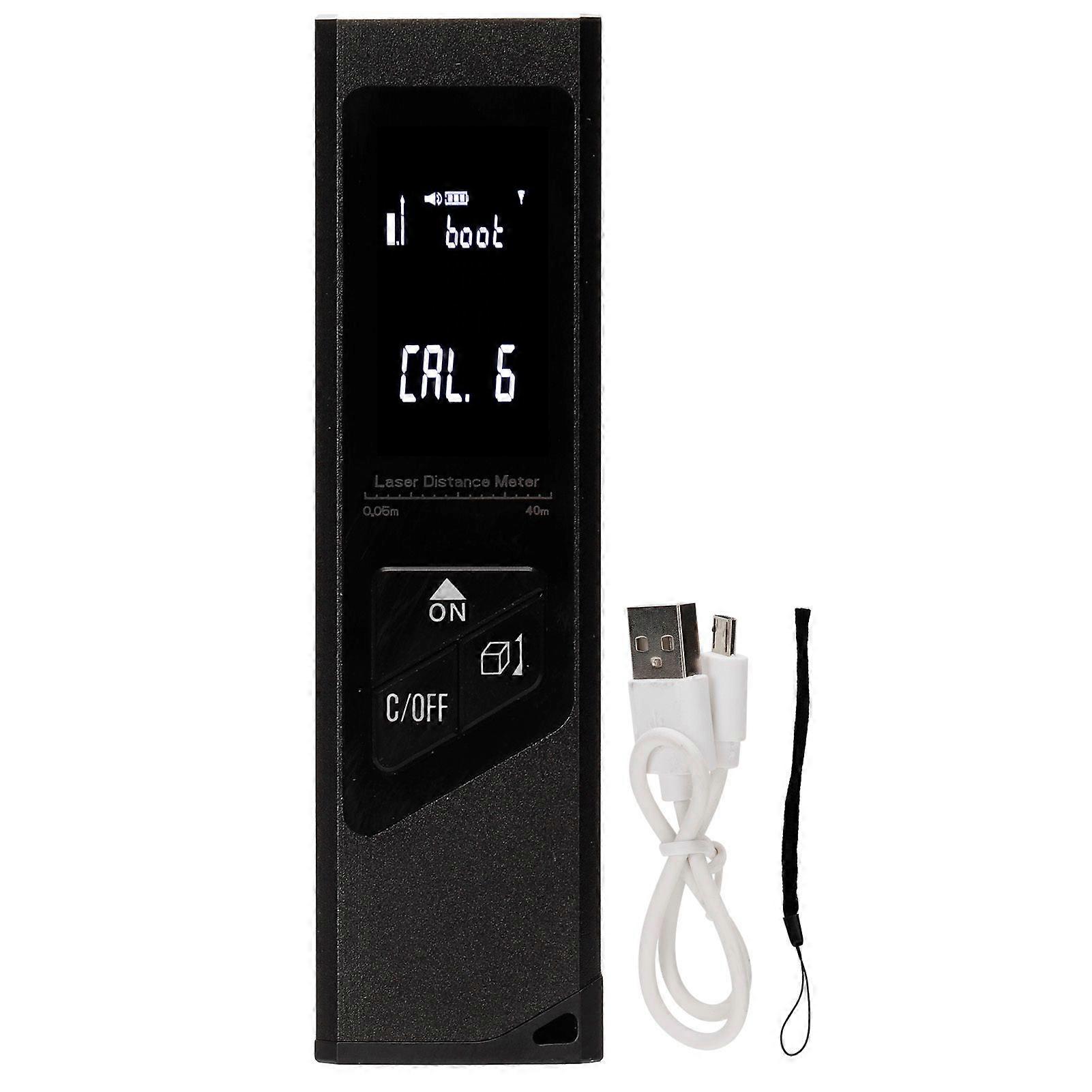 40M Laser Distance Meter USB Charging Range Finder Infrared Laser Distance Measuring Meter