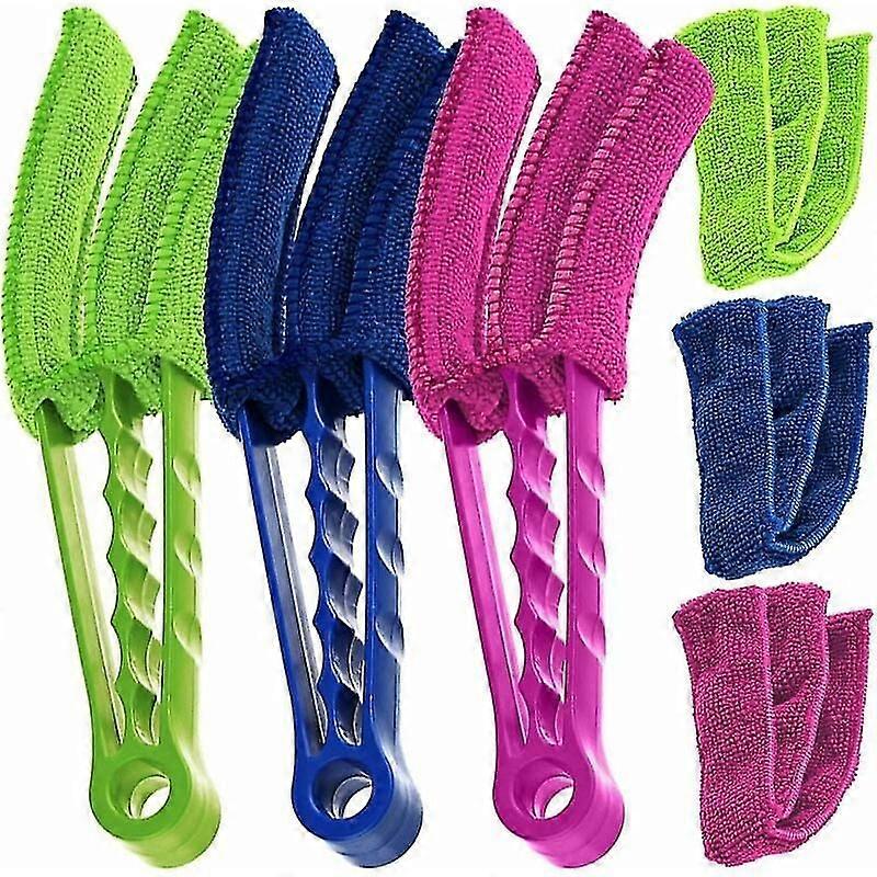 Set of 3 dusters for blinds, air conditioner - with 3 microfiber sleeves -
