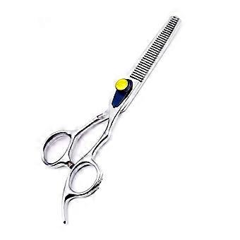 Tijeras de corte de cabello profesionales, diseño ergonómico semicompensado para mejorar el rendimiento de corte, gomas de anillo de confort extraíbles para personalizar