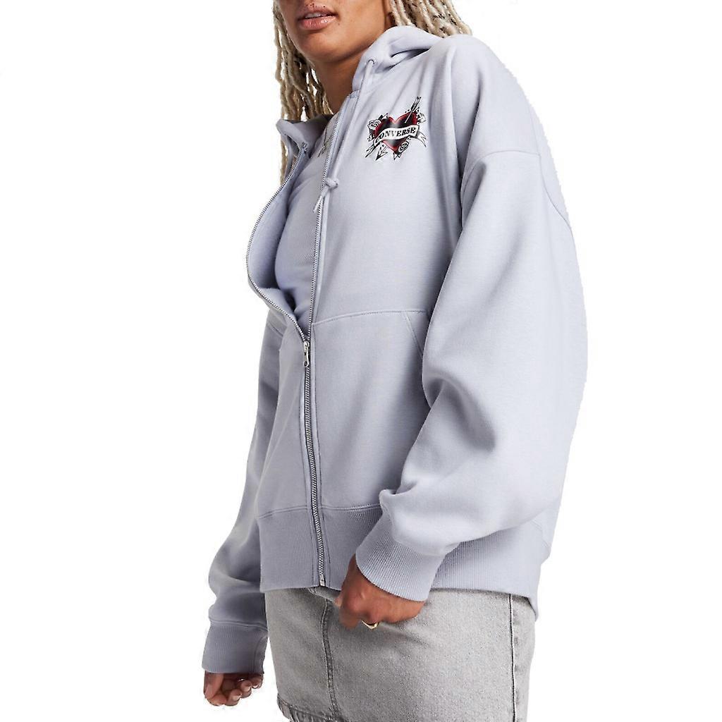 Converse Heart Tattoo Jaqueta Ove com zíper completo