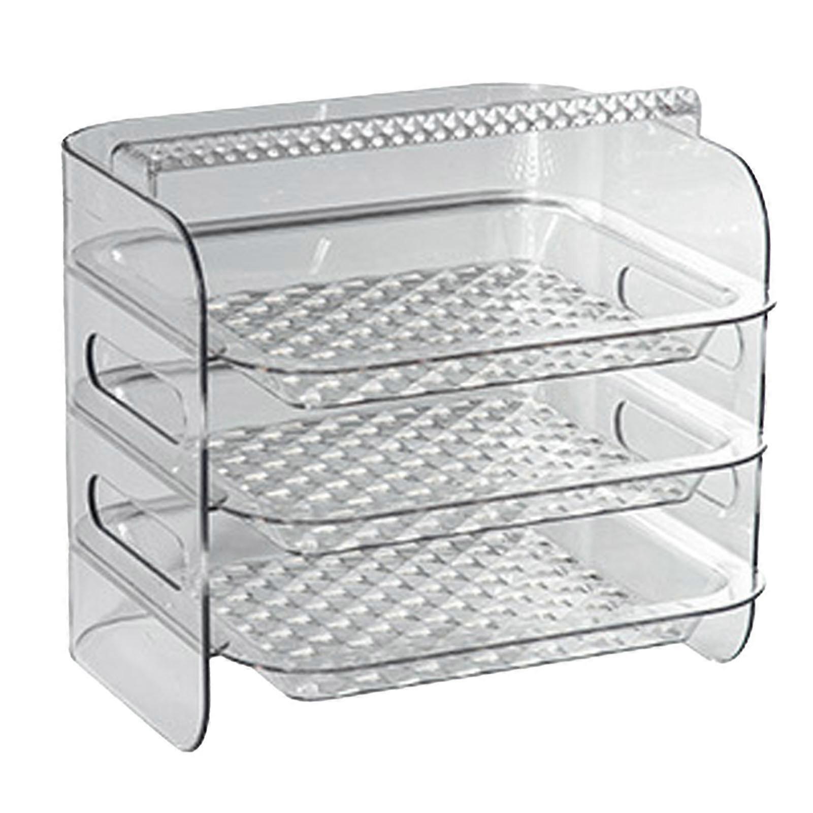 Multi Layer Food Tray Multifunctional Strong Capacity Durable Vegetable Fruit Preparation Plate