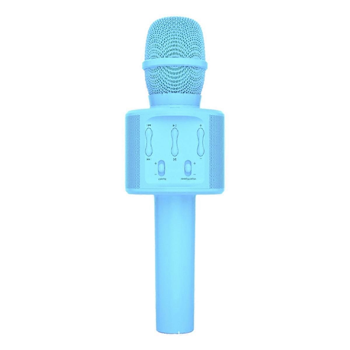 Bluetooth Wireless Home Mic Ktv Player for Kids Wireless Audio Blue