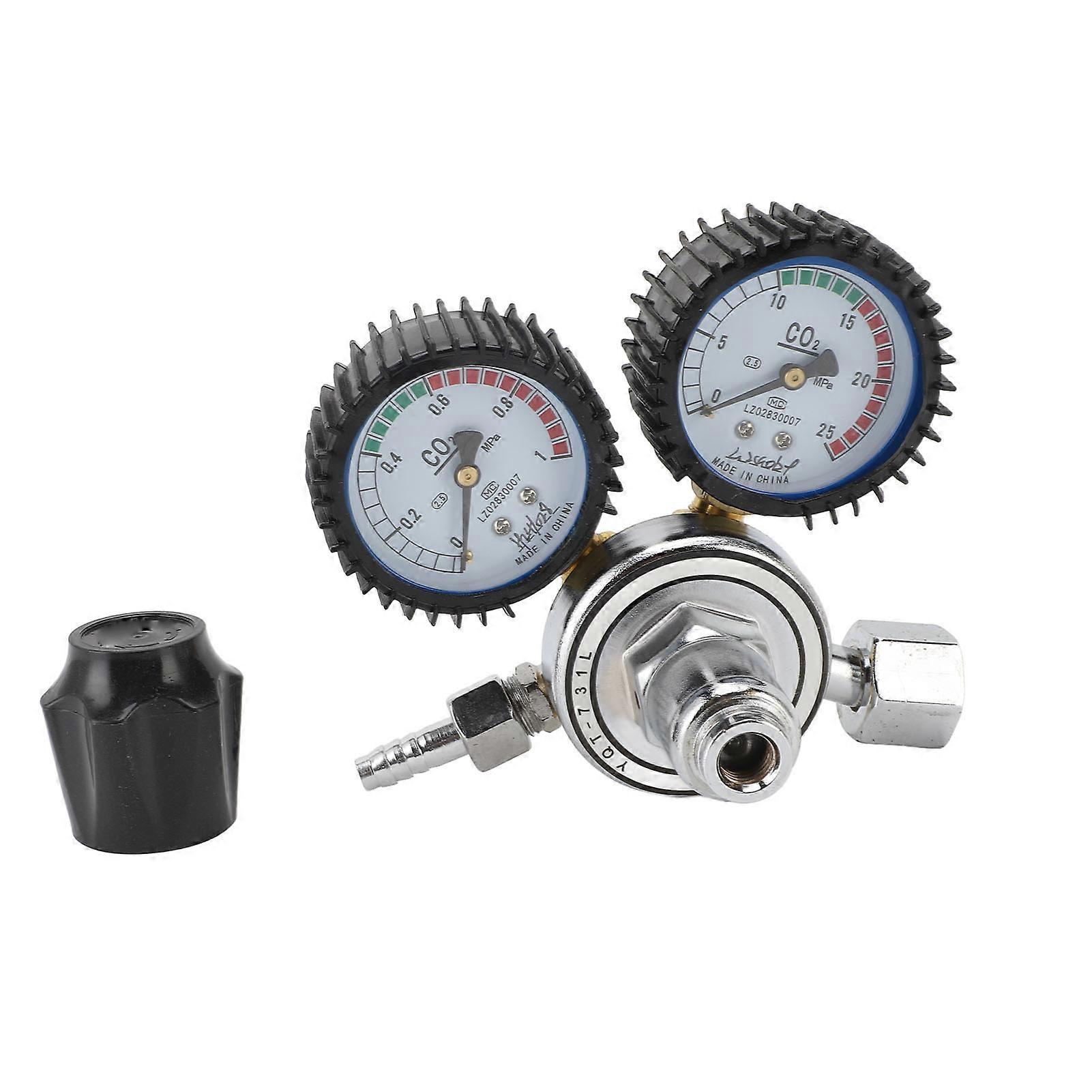 Carbon Dioxide Regulator 2 Gauge CO2 Pressure Regulator for Welding Cutting Electronic Industries
