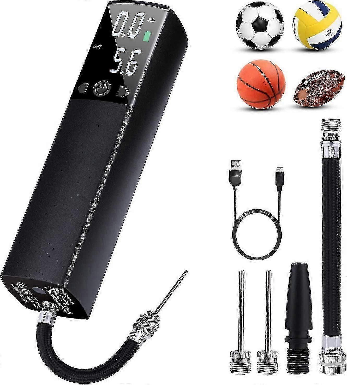 Electric Ball Pump With Led Digital Display,battery Powered