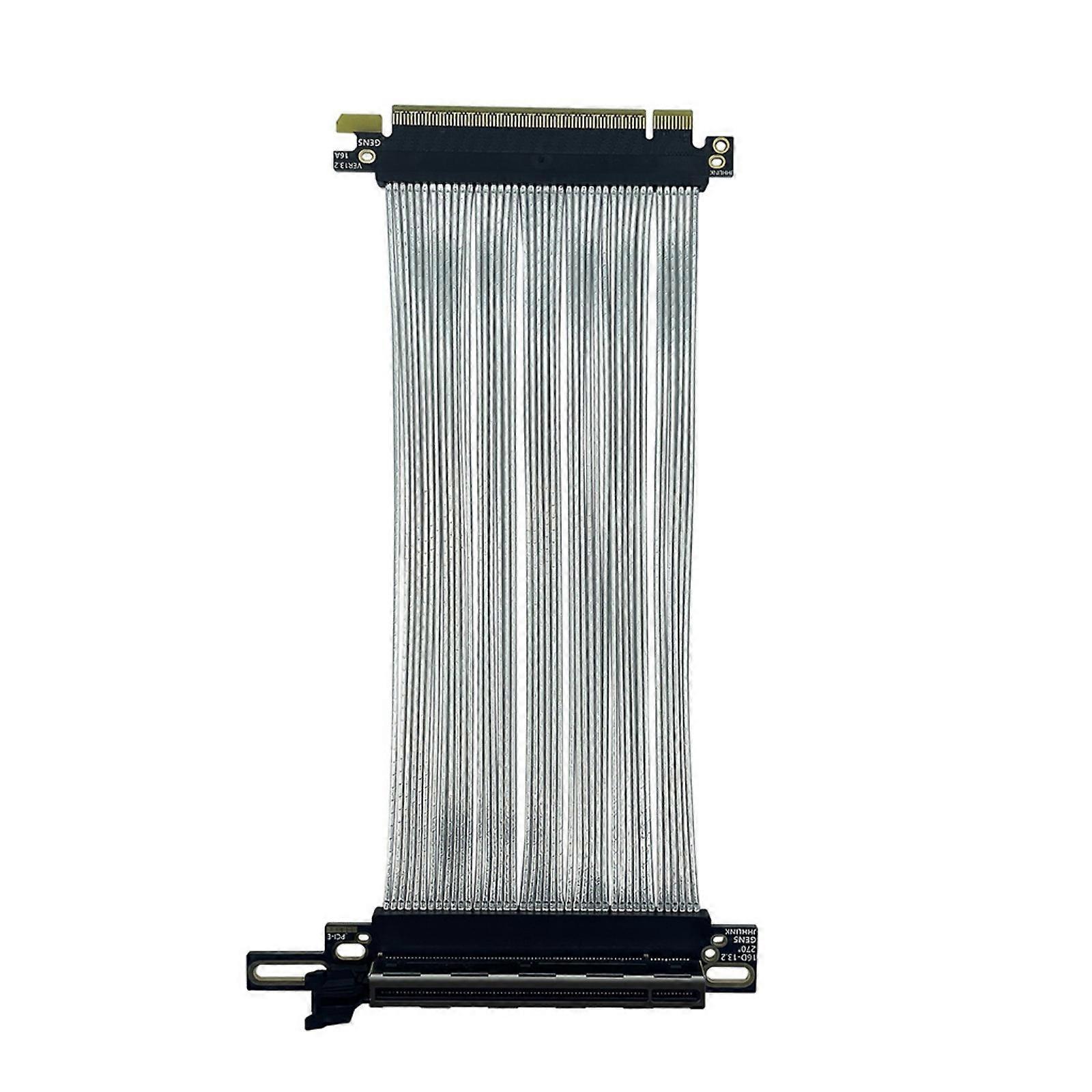 PCIE5.0 X16 Risers Cable Flexible Highly Speed GPU Extension Cable for 217e NZXTH1 Case 64GBS Speed Bidirectional