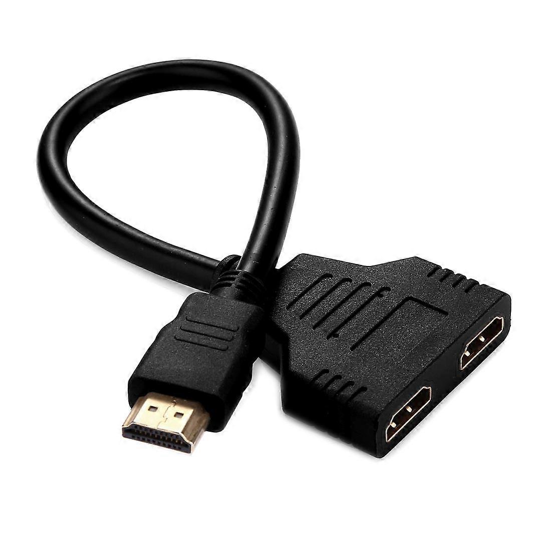 30 سم 1080P منفذ HDMI ذكر إلى 2 أنثى 1 في 2 خارج محول كابل الفاصل