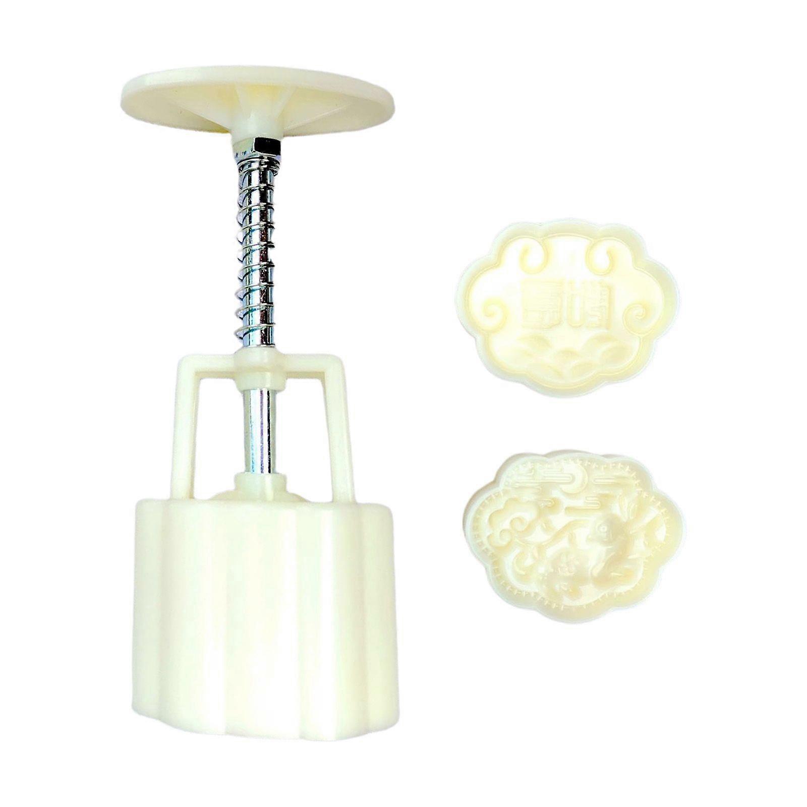 50g Plastic Material Mooncake Mold Mooncake Stamp Mooncake Tool Deer Shape