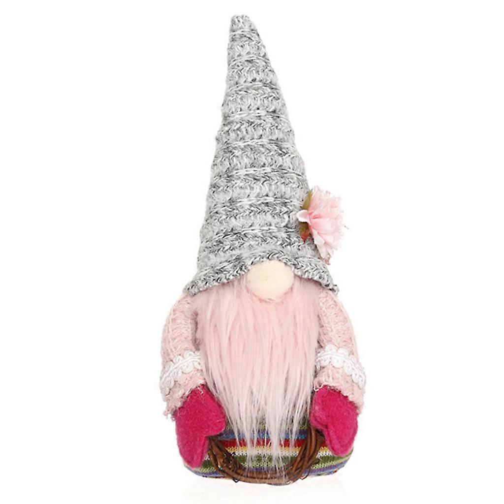 Christmas Gnome for Doll Rattan Circle for Xmas Party Home Decoration Ornament