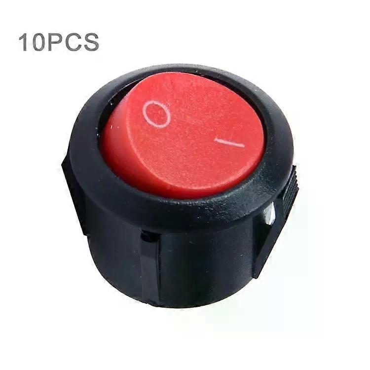Car Push Button Switch-10 PCS Universal 2 Pin Round Cap ON/OFF -