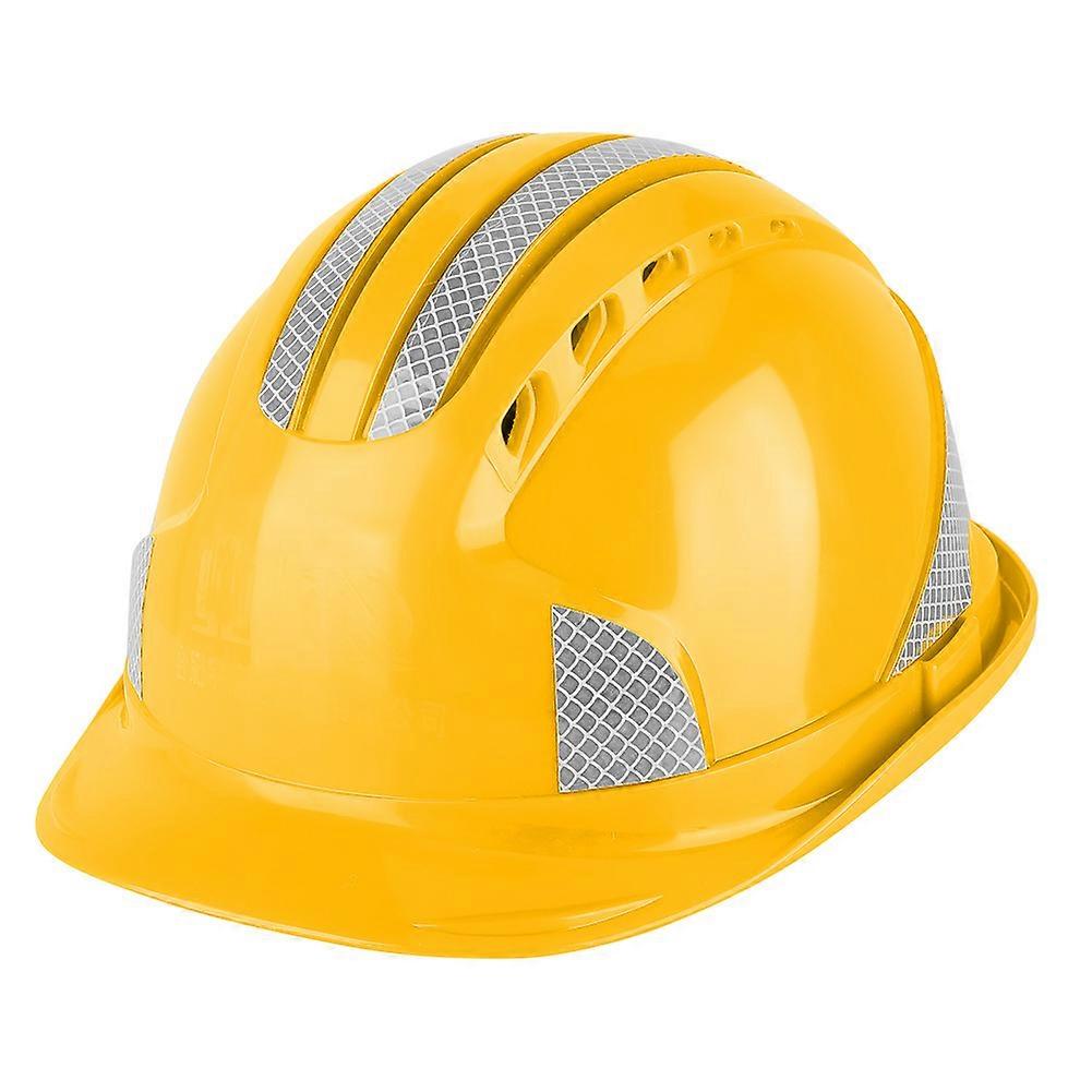High Strength Protective Helmet with Reflective Strip & Ventilation for Construction