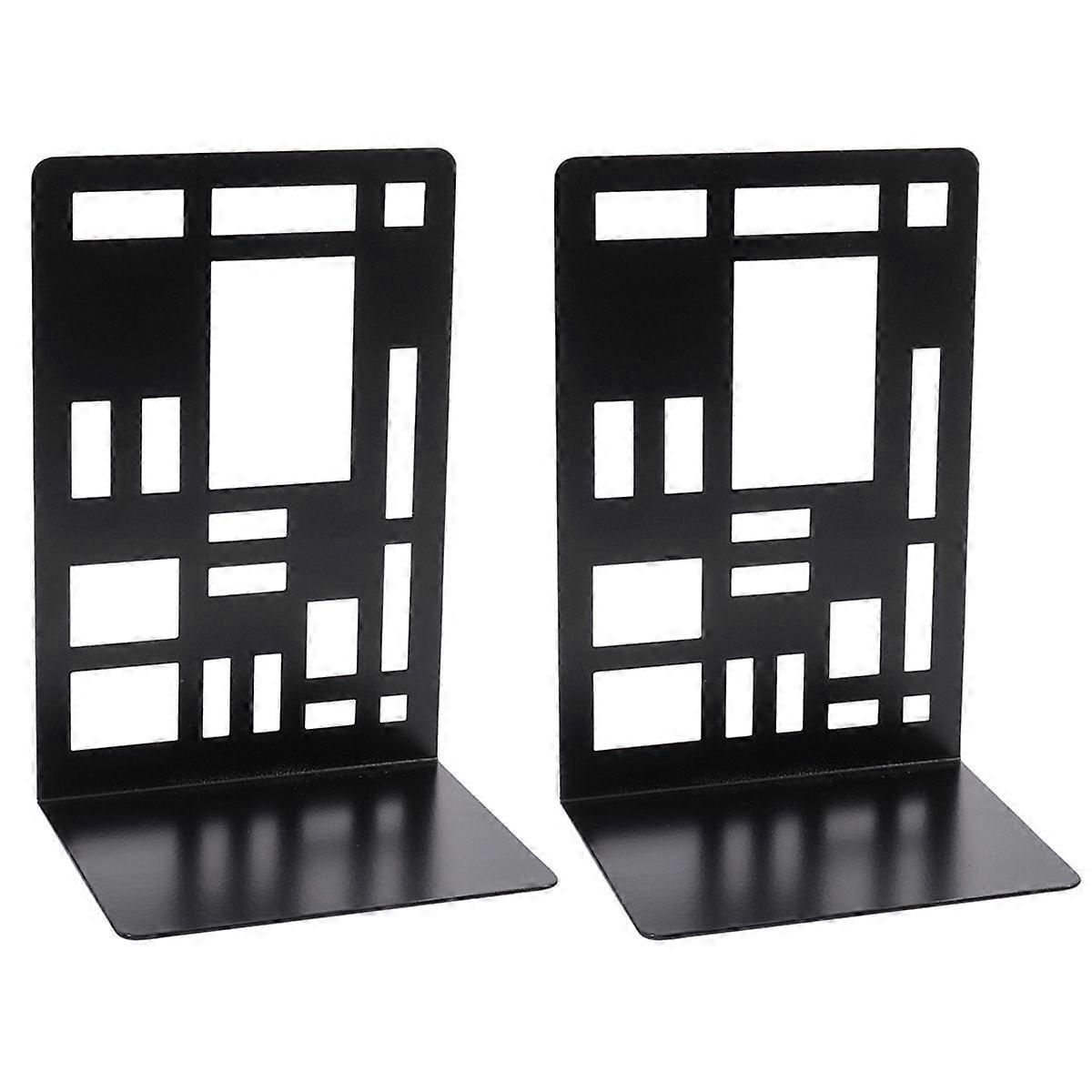 ブックエンド、ブックエンドヘビーデューティー、本棚のブックエンド、本の虫のギフトのための装飾的な金属製ブックストッパー、抽象的なデザインのブックディバイダーホルダー