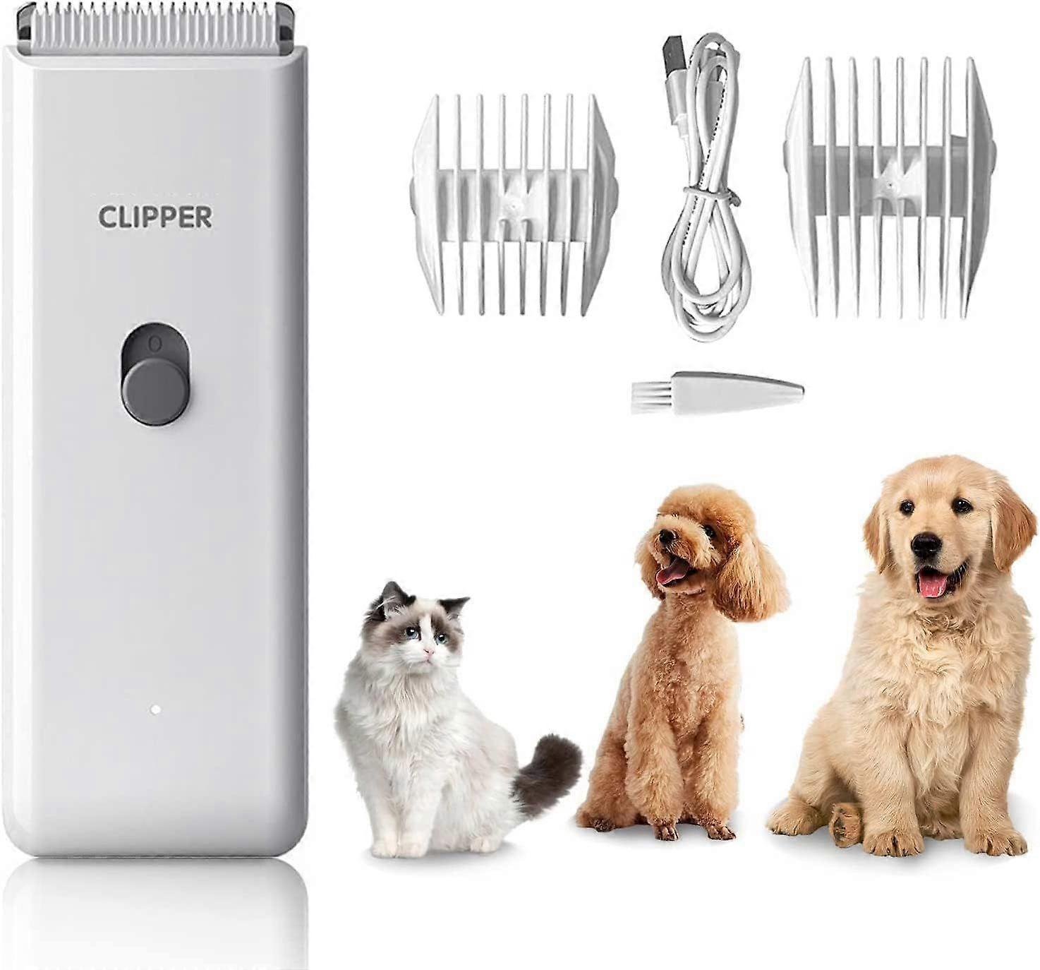 Pet Grooming Clipper Set, White