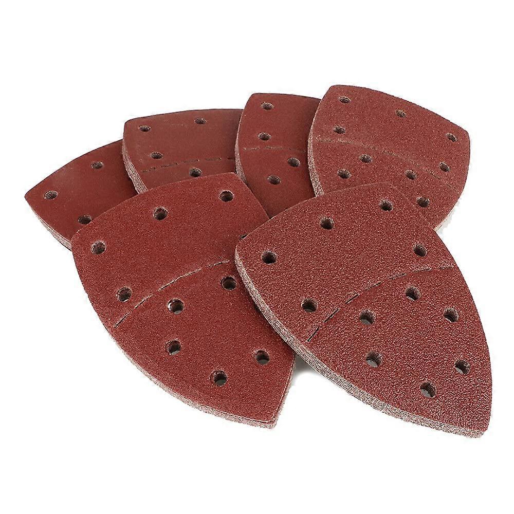 60pcs Mouse Sanding Sheets Sandpaper Mixed 40/60/80/120/180/240 Grit,Fit For Bosch PSM 100A Detail Palm Sander