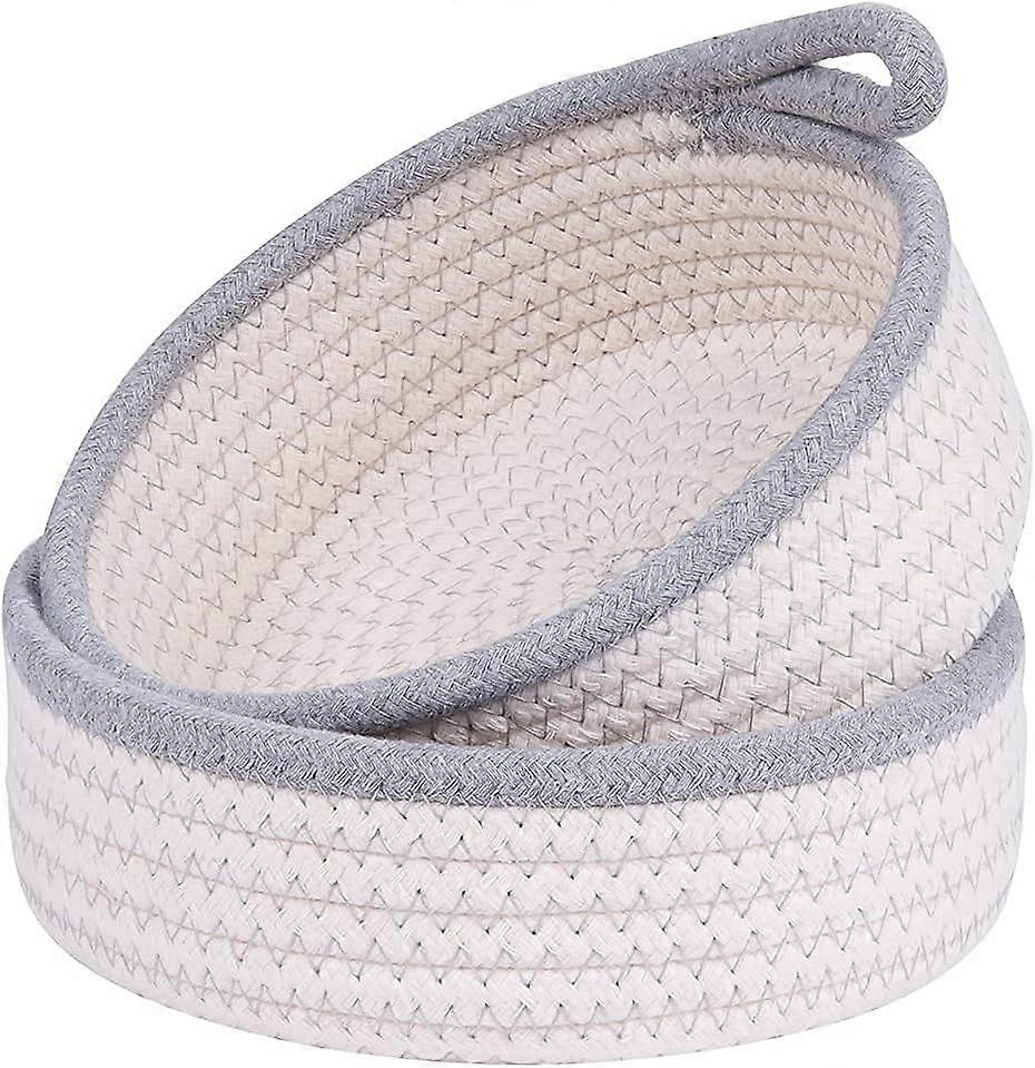 Woven Baskets Set for Organizing, Handmade Round Shape Storage Baskets for Nursery Room Decor and Gift Appropriate, Multipurpose Storage Bins for