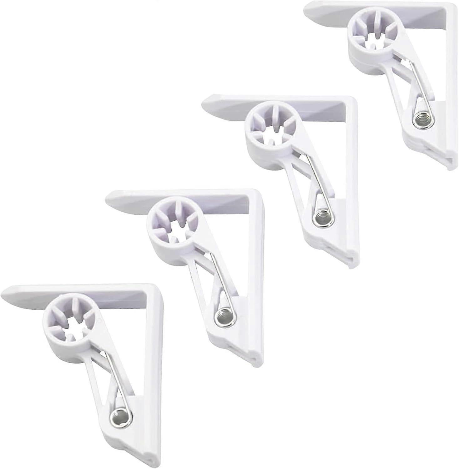 White Tablecloth Clips, With Spring Mechanism, Plastic