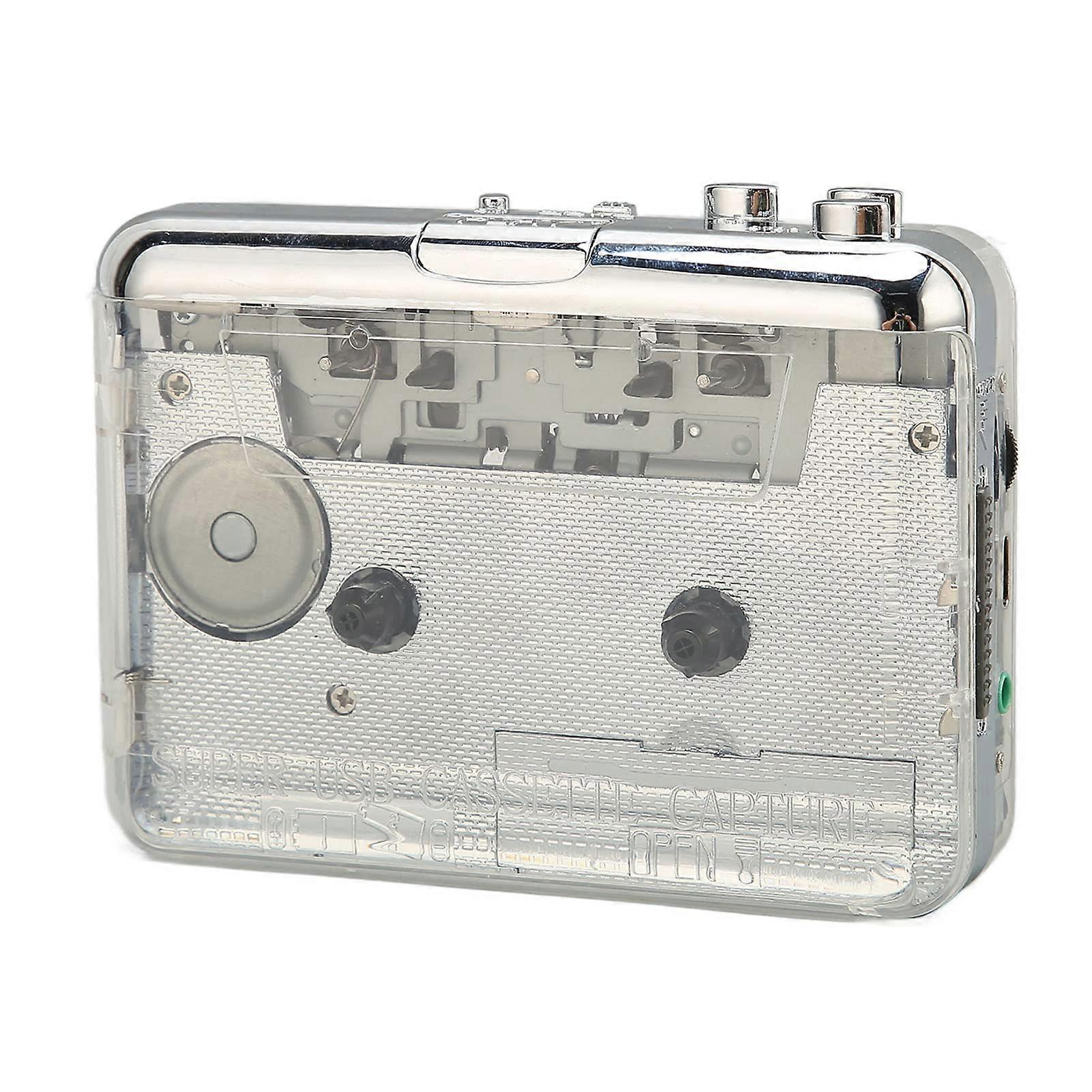 Cassette Player, Multifunction Clear Stereo Sound FM Radio, USB Power Cassette Player with 3.5mm Headphone Jack