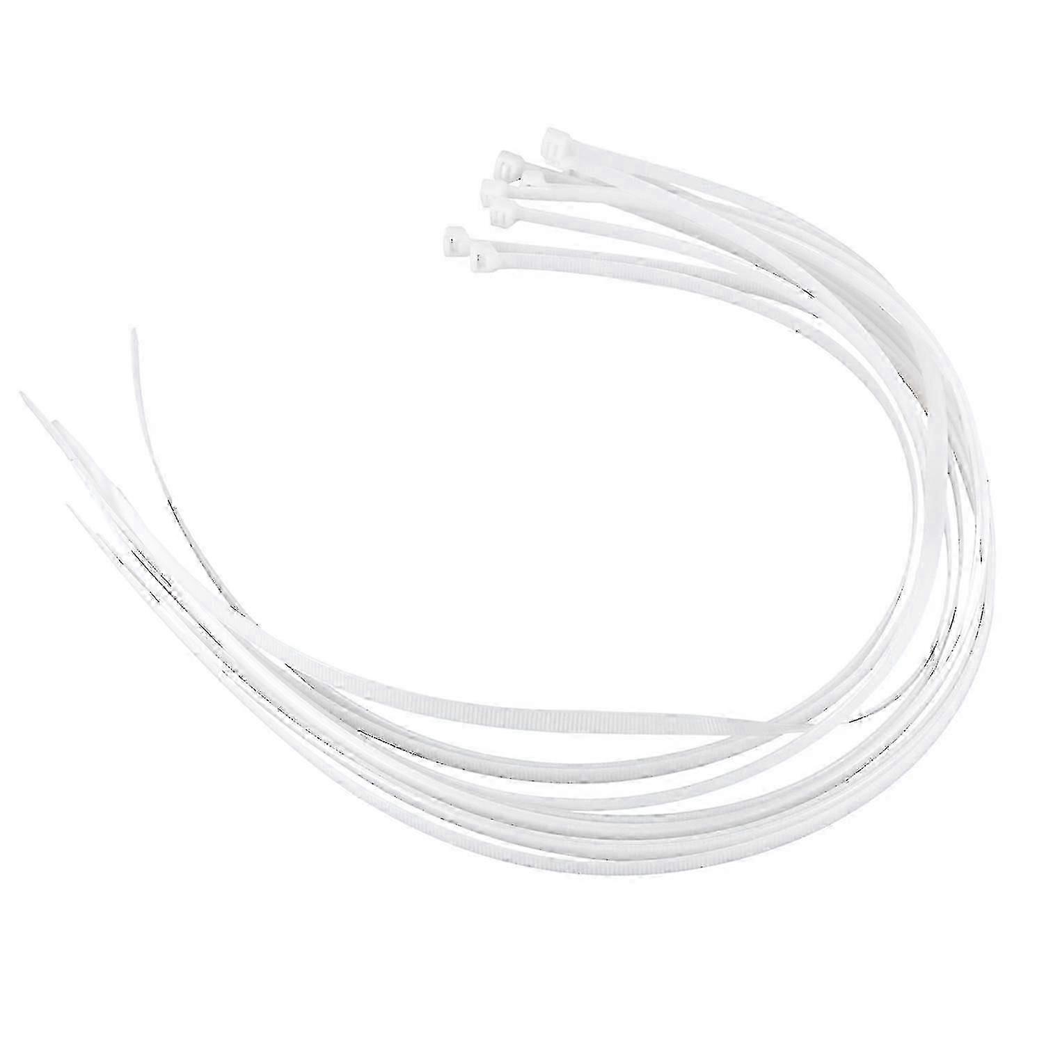 10x Extra Long 76cm Cable Ties White Zip Wraps (haoyi)