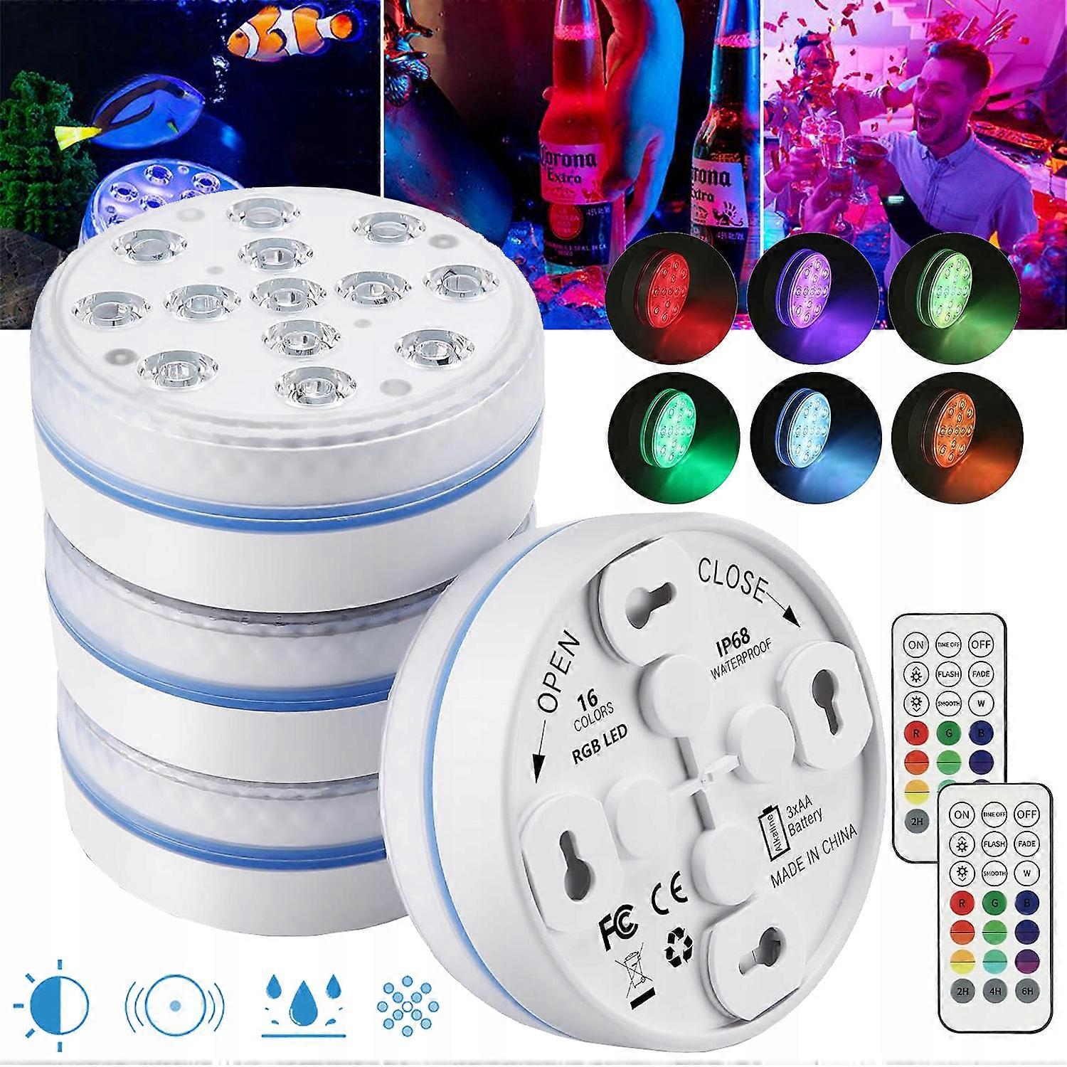 Lampe de piscine LED submersible avec télécommande Lampes étanches