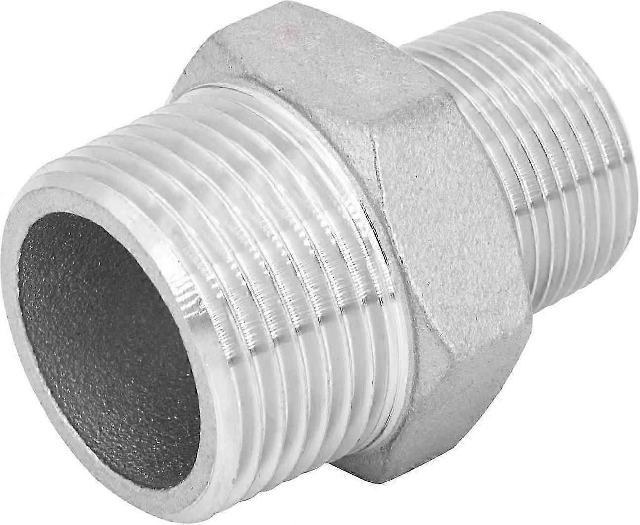 Stainless Steel Double Reducing Coupling Red Threaded Coupling V4A.2pcs1/2" x 3/8"20mm*25mm