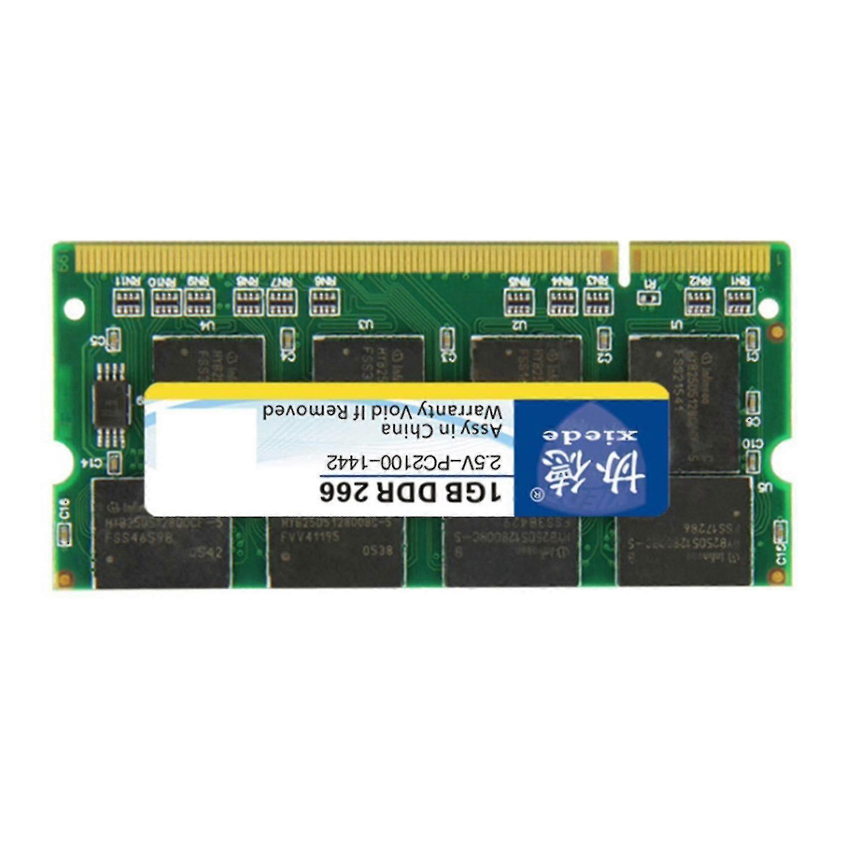 Xiede Computer Memory Module Ddr 266 1gb Pc-2100 Ddr1 200pin Dimm