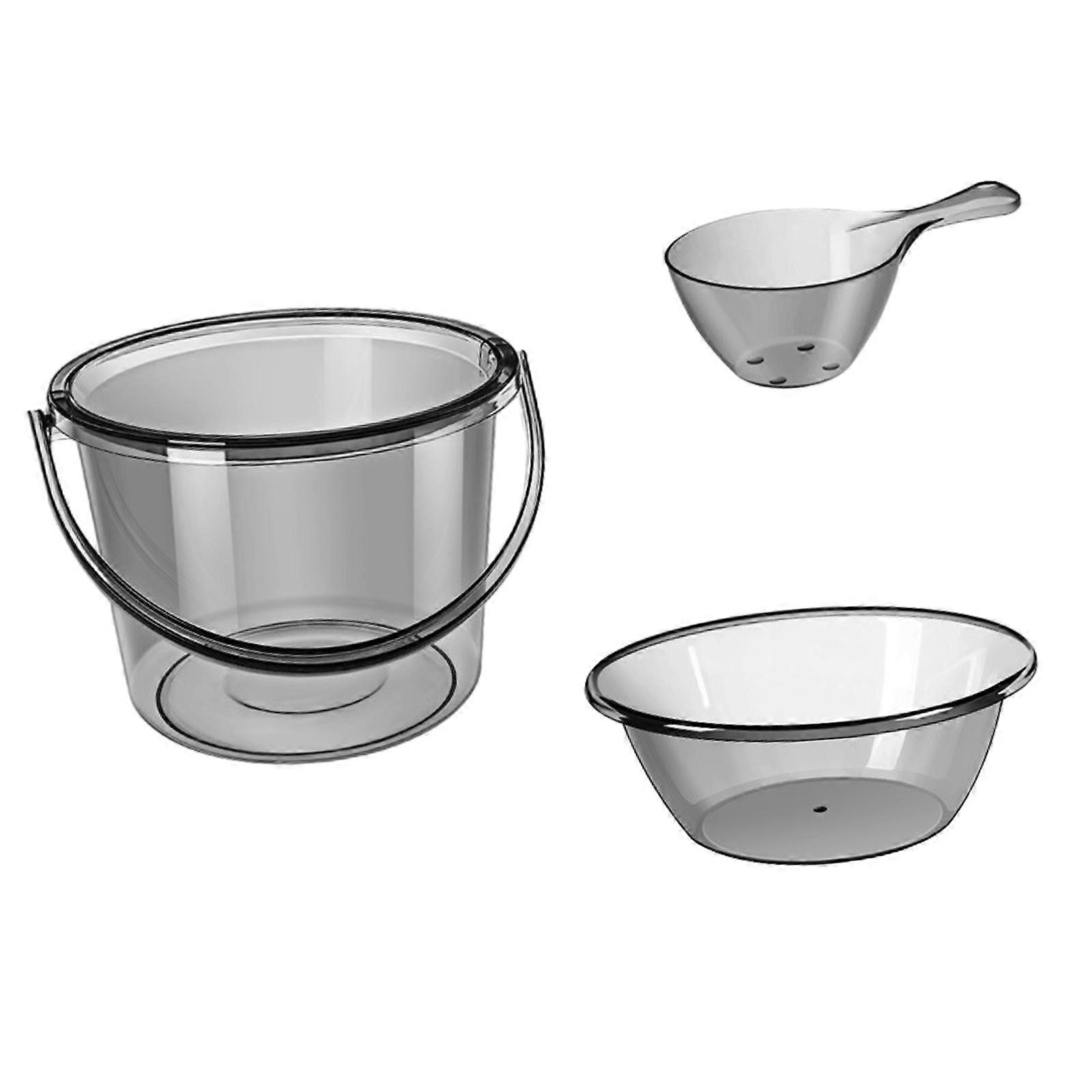 Water Bucket Set, Water Storage Bucket, Household Use with Handle, Fishing