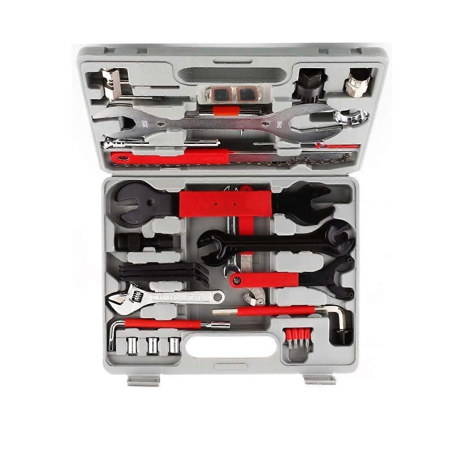 Bike Tool Kit with Storage Case - 48 PCS Bicycle Repair Tool Set Tools Box - Bike Maintenance Tools for Road Bikes and Mountain Bikes