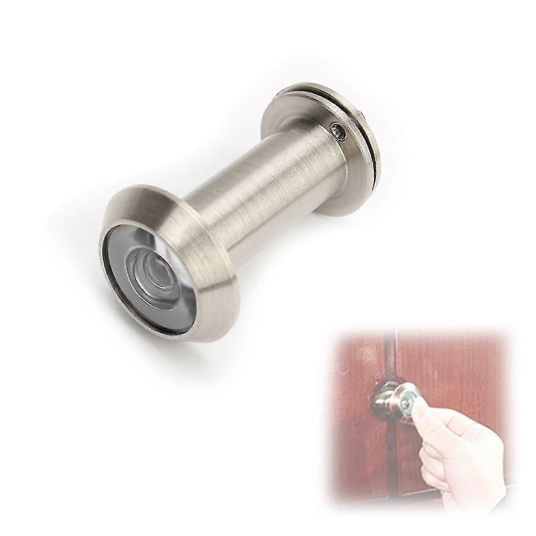 Door Viewer Security Peek Peephole Optical Glass 220 Degree Wide Angle With Privacy Cover