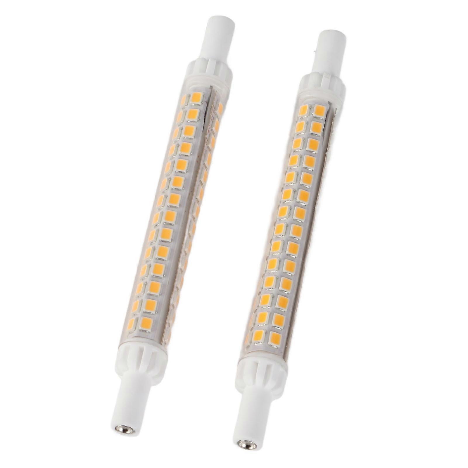2Pcs R7S 98LED Bulb Double Ended 118mm Dimmable Flood Light Source Accessory Warm White
