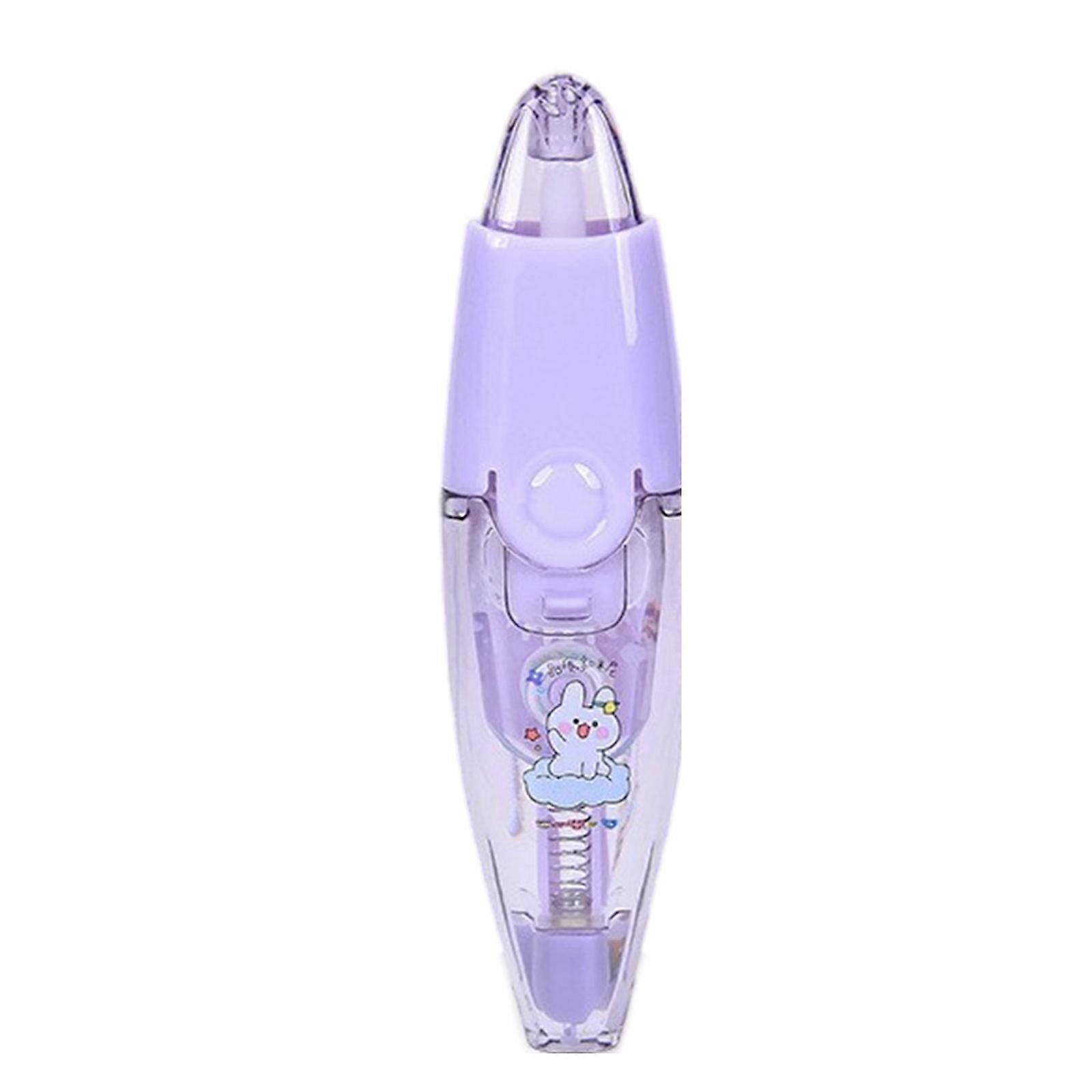 Ταινία διόρθωσης κινουμένων σχεδίων Lovely Pattern Decorative Tape School Supplies Press Type Correction Tape for Scrapbooks Crafts Purple