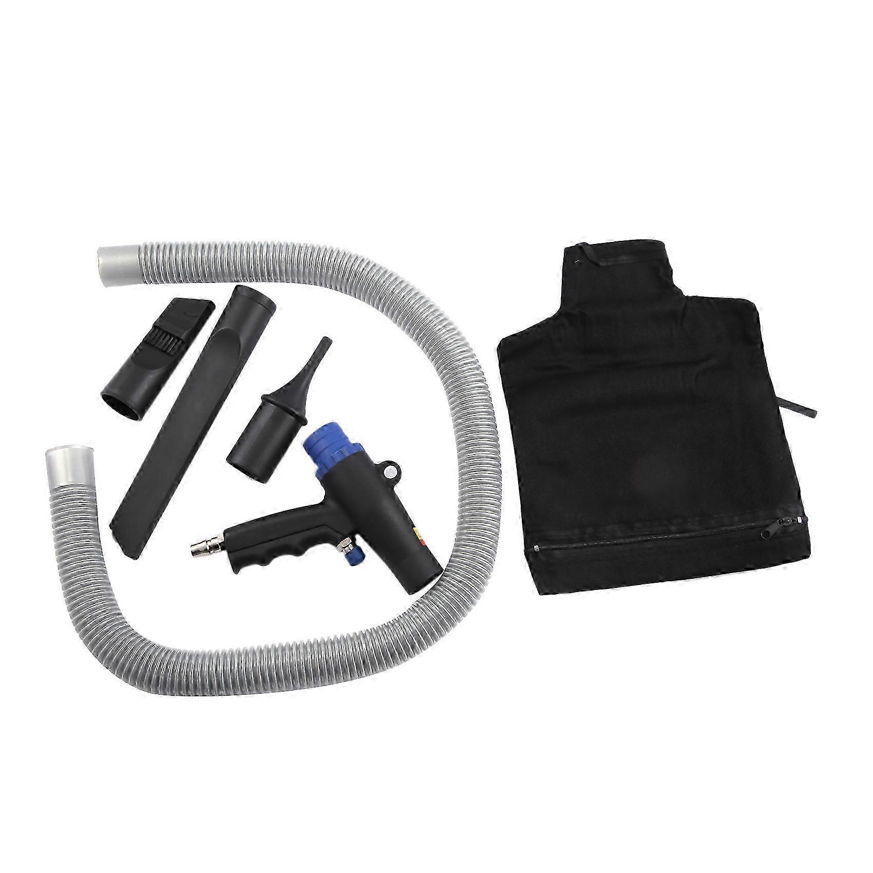 2 in 1 Air Duster Compressor Kit with Vacuum & Blow Function - Black