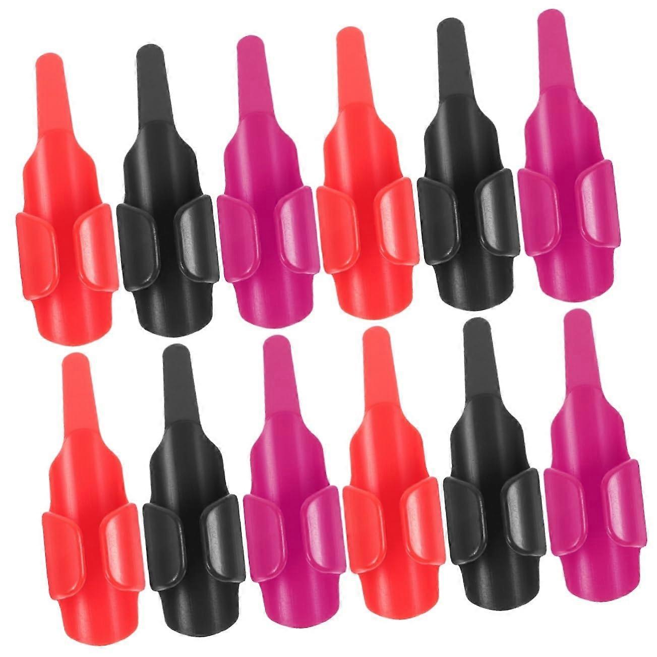 Plastic Sewing Finger Protectors 5 Sets Crafts Tool Pusher Thread Controller 15 Pieces Home Sewing Accessories