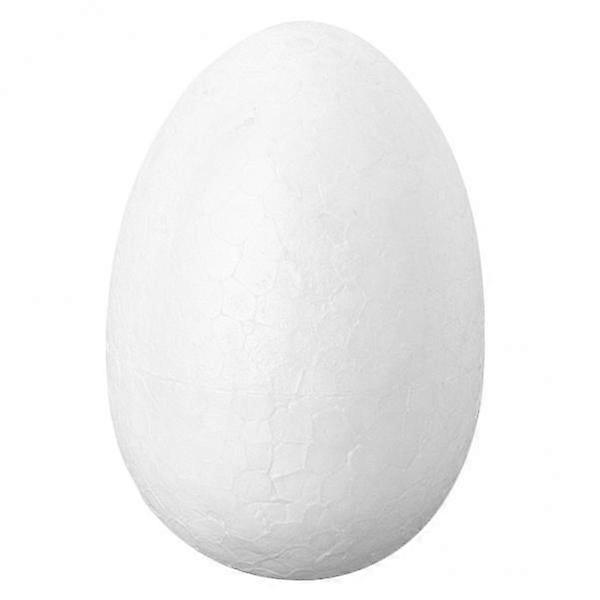 24x115mm Foam Egg Easter Egg Craft White