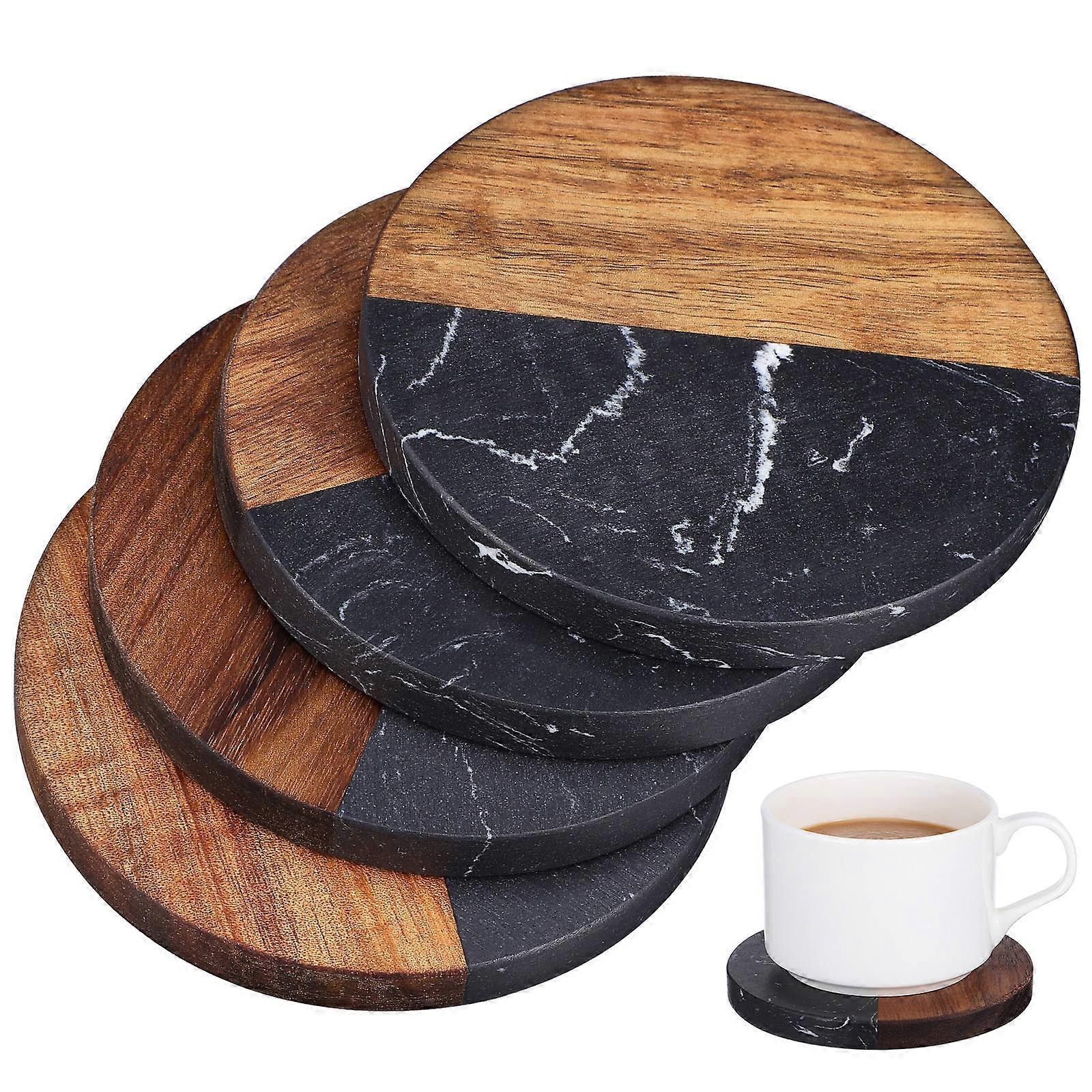 Table Coasters with Marble Effect, Enhance Your Space with Chic and Protective Design