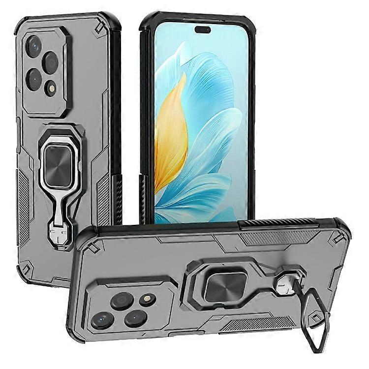 Compatible For Honor 200 Lite Case Rotatable Ring Kickstand PC + TPU Shockproof Phone Cover