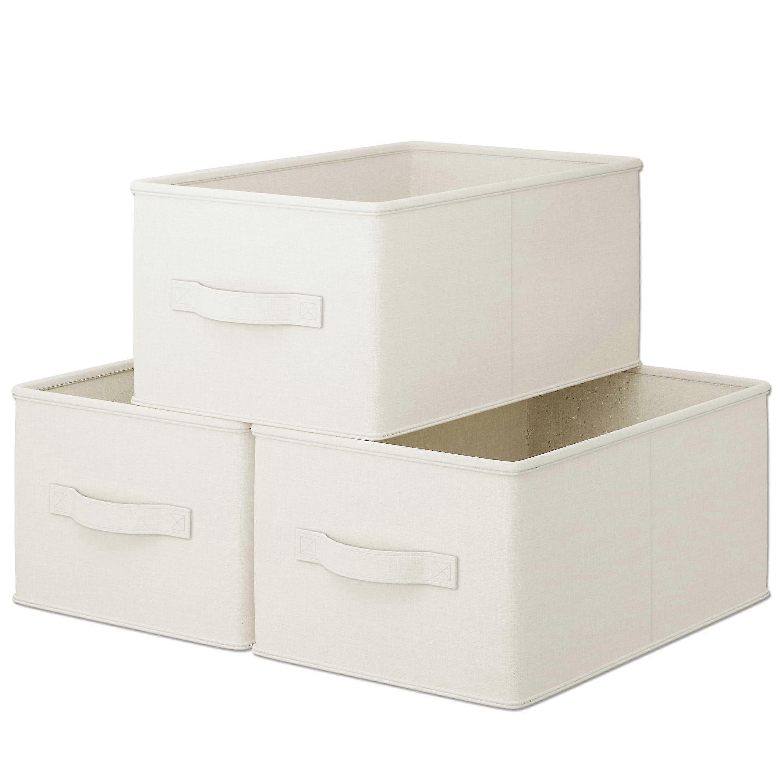 3-pak foldbare opbevaringskurve i stof, 143/4" x 101/4" x 8