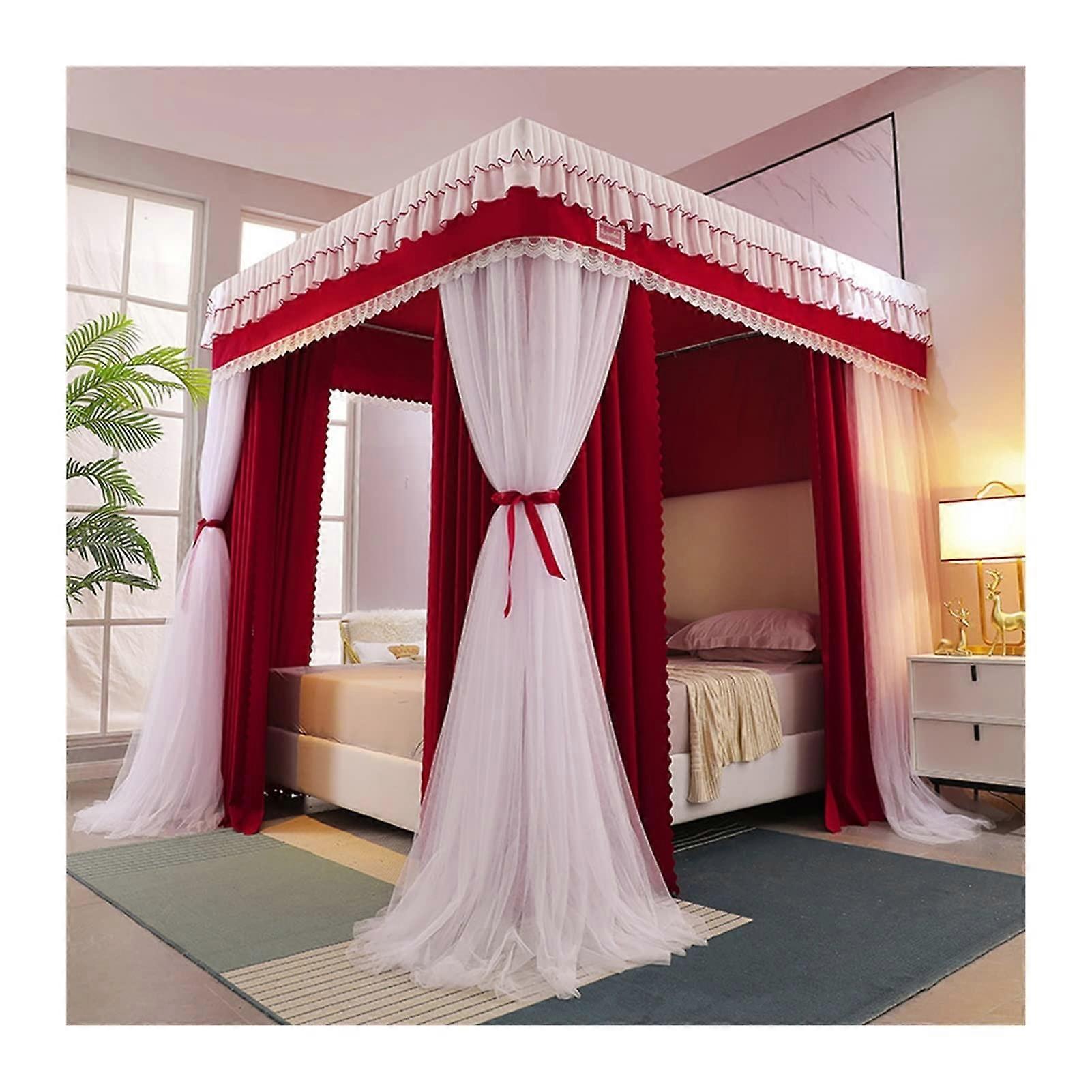 Bed canopy for indoor use, mosquito net for double bed, romantic blackout curtain