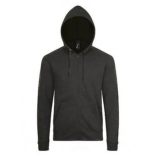 SOLS Mens Stone Zip Up Plain Hoodie