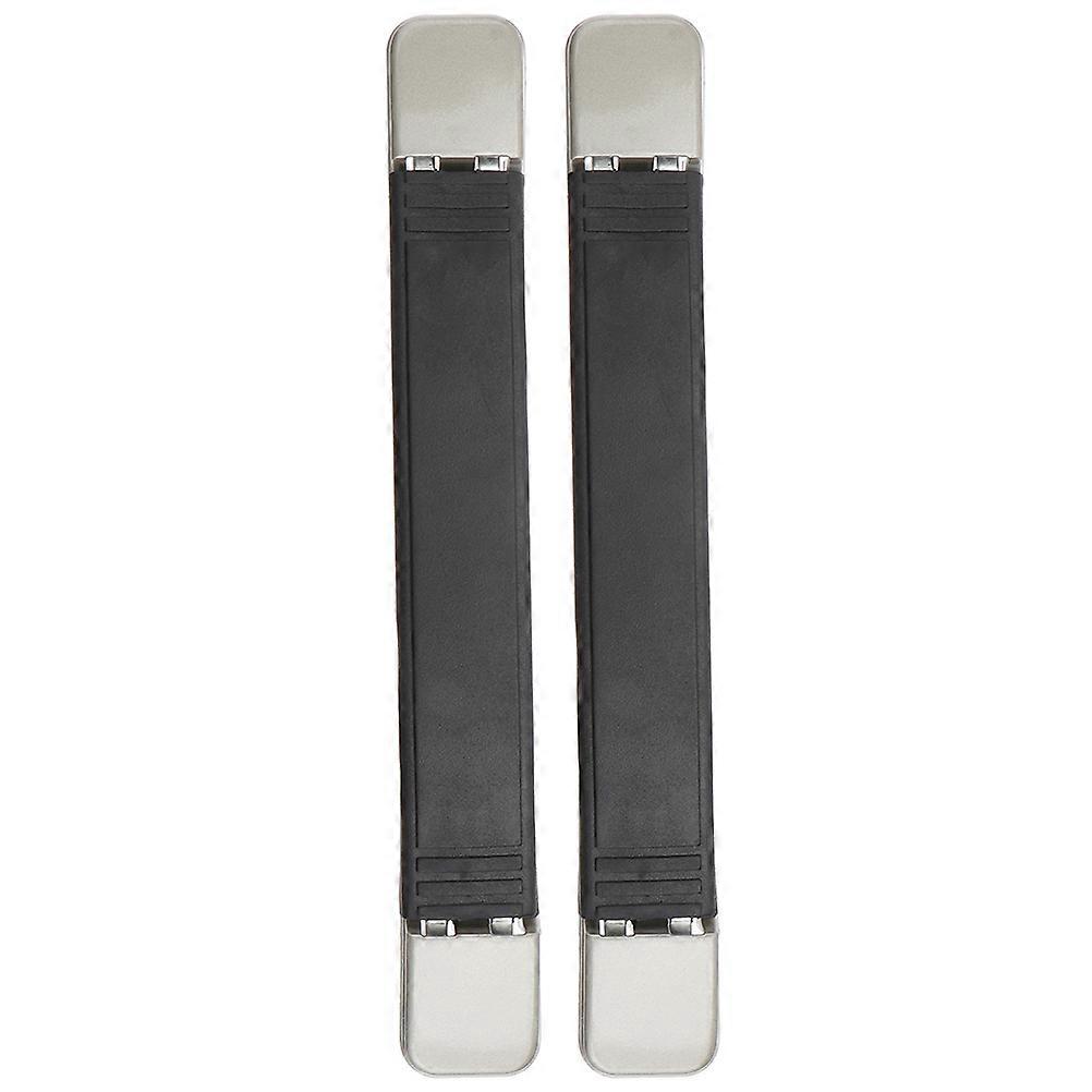 Black Plastic Telescopic Handle for Suitcase Easy to Replace and Use 2 Sets