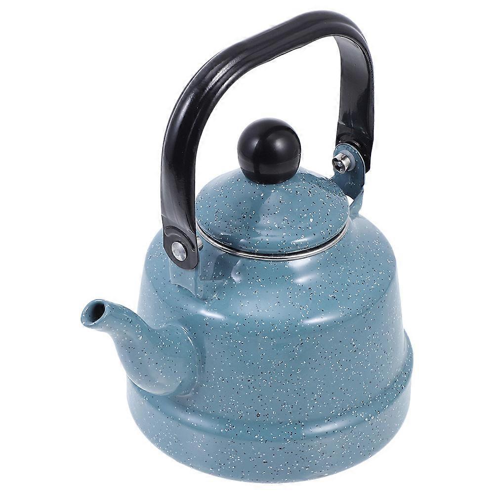 Cool Handle Enamel Teapot, Stovetop Kettle for Professional Tea Making