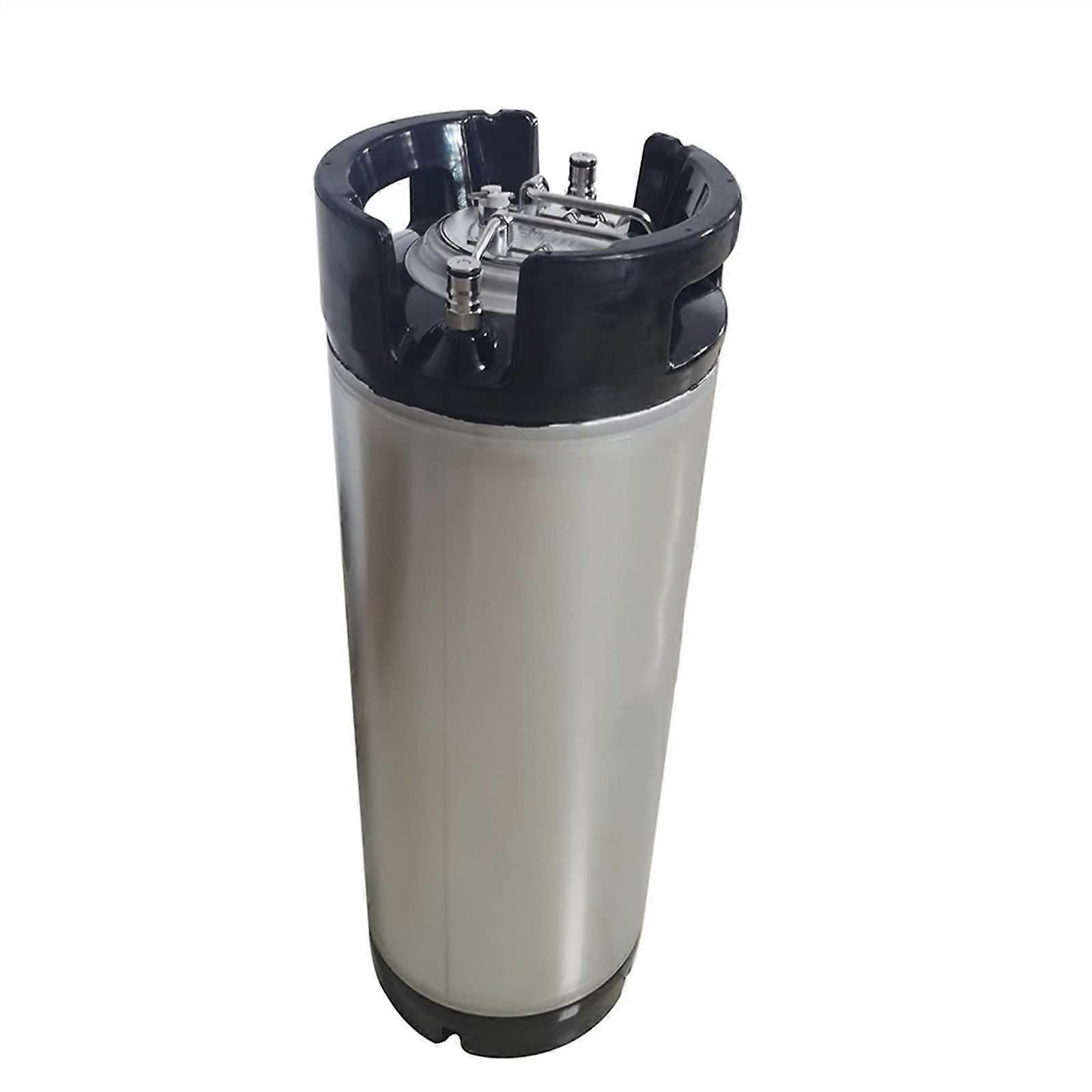 Home Brewing System 20L Beer Barrel Corny Tank with Rubber Handle for Syrup Milk Soda Brewing Set 5 Gallon