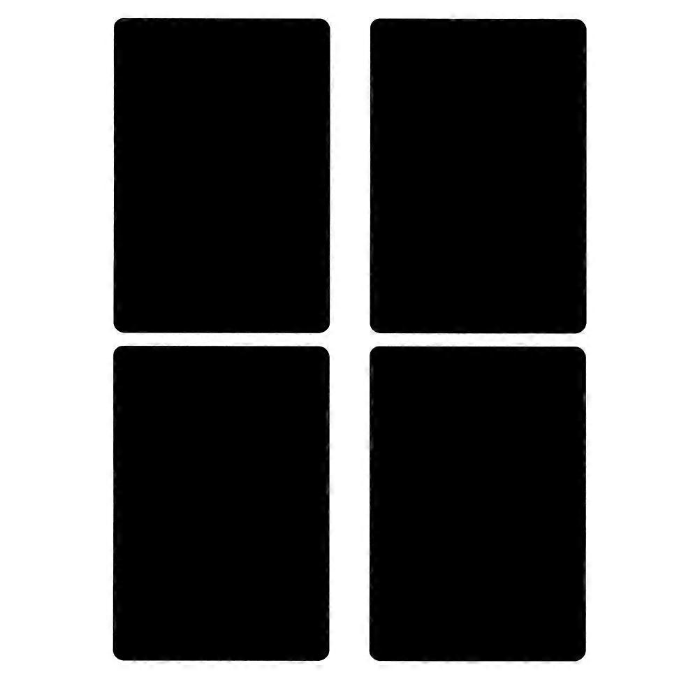 Black PVC Laptop Wrist Rest Pad for Computer with Heat Dissipation 2 Pairs Small Slim