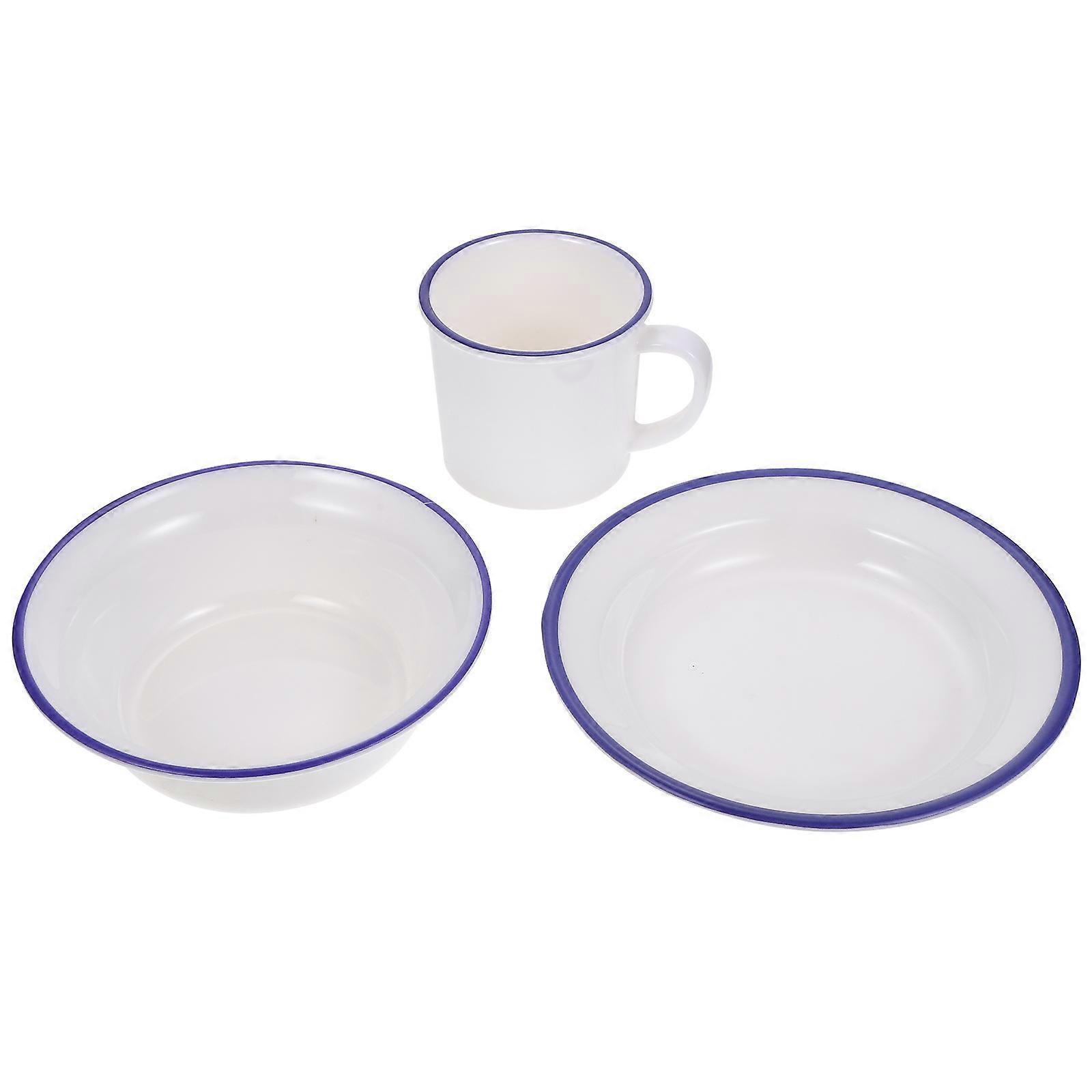Creative Dinner Plate Bowl Cup Kit for Kitchen Color 1 Set