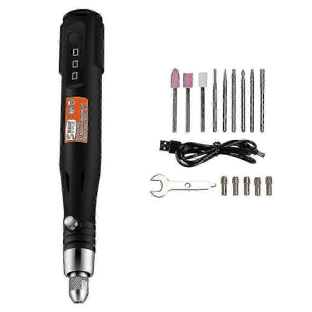 Electric Mini Grinder Drill Rotary Tool USB Engraving Pen with Drill Bits for Various Uses