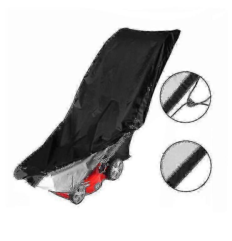 Waterproof Lawn Mower Cover with Drawstring & Storage Bag