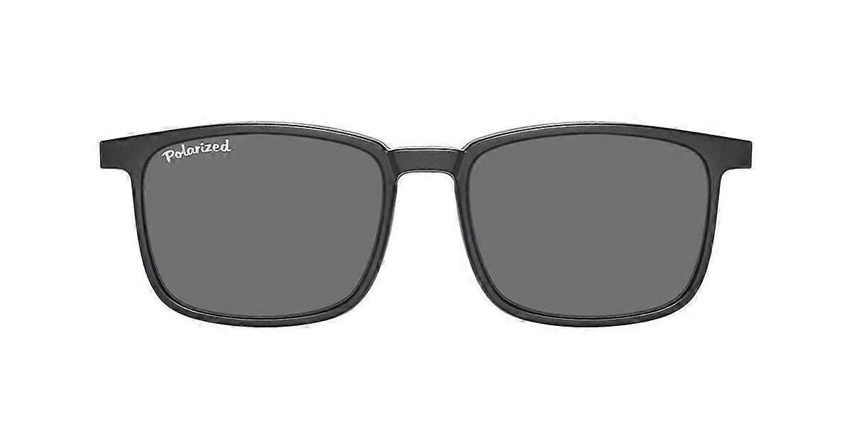 Clip on Square Matte Black SmartBuy Collection Blend Clip-On Only Polarized CLIP-MC96-1 Fashion Unisex Sunglasses