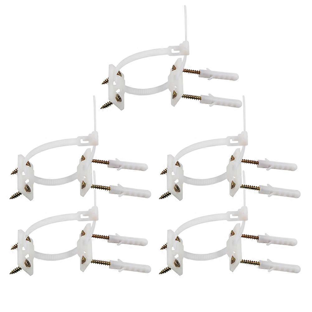 5pcs Nylon Furniture Anchors with Tip Straps for Cabinets, Dressers & Wardrobes – Secure Wall Mounting Kit to Prevent Tip Overs and Protect Against