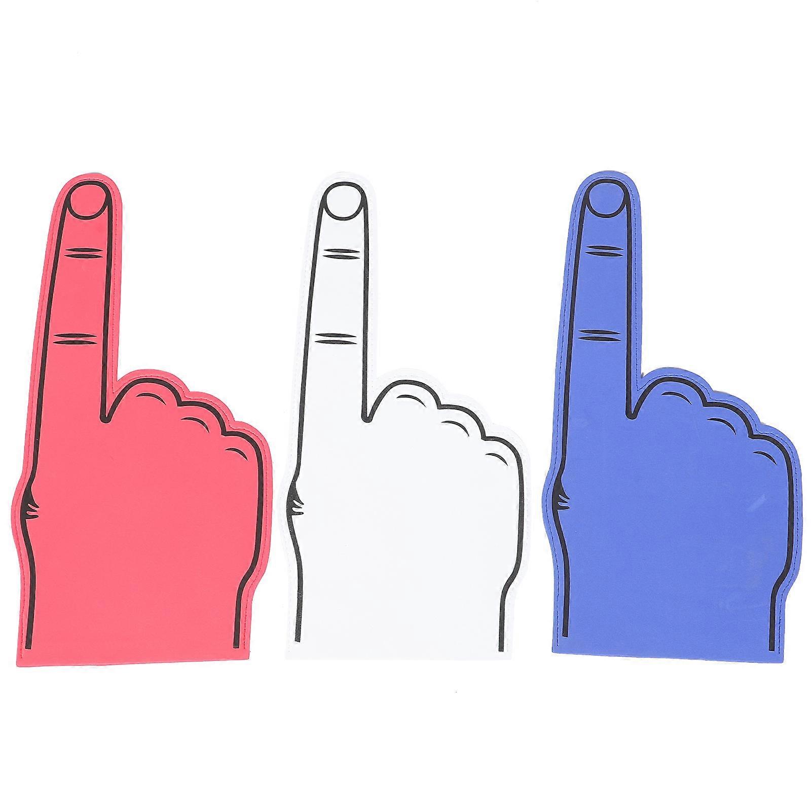 Expanding Foams Finger Palm Props Sporting Events Sports Accessories Assorted Color 43x28.3cm Cheering 5Pcs